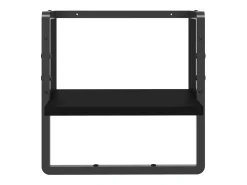 Clearance vidaxl Prateleira de parede com barra 30x25x30 cm Preto