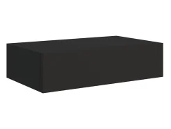 Clearance Prateleira de parede com gaveta MDF 40x23,5x10 cm PT280704 Preto