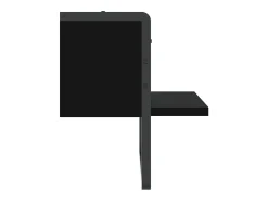 Prateleira* Prateleira de parede com barra 30x25x30 cm PT680267 Preto