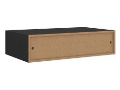Prateleira|vidaxl Prateleira de parede com gaveta MDF 40x23,5x10 cm Preto