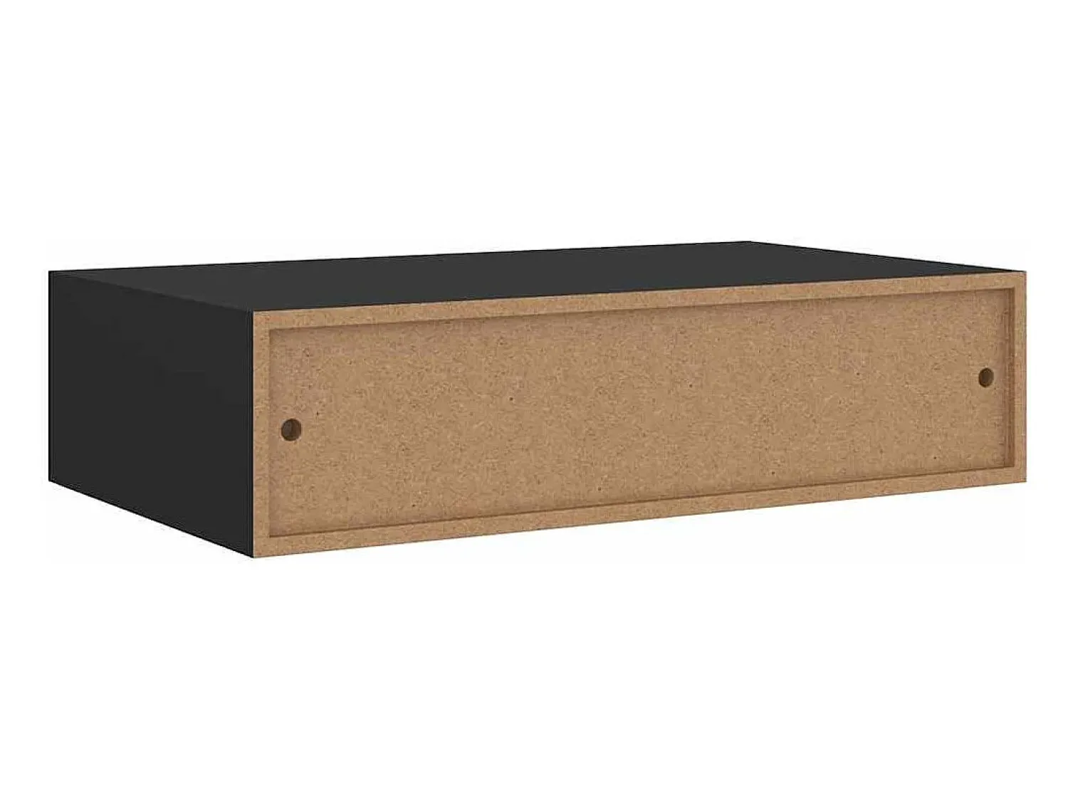 Prateleira|vidaxl Prateleira de parede com gaveta MDF 40x23,5x10 cm Preto