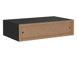Prateleira|vidaxl Prateleira de parede com gaveta MDF 40x23,5x10 cm Preto