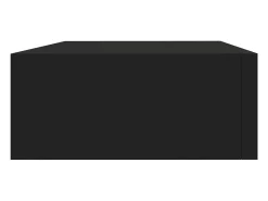 Prateleira|vidaxl Prateleira de parede com gaveta MDF 40x23,5x10 cm Preto