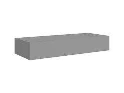 Prateleira* Prateleira de parede com gaveta MDF 60x23,5x10 cm PT245248 Cinzento