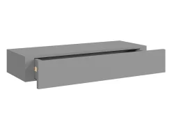 Prateleira* Prateleira de parede com gaveta MDF 60x23,5x10 cm PT245248 Cinzento