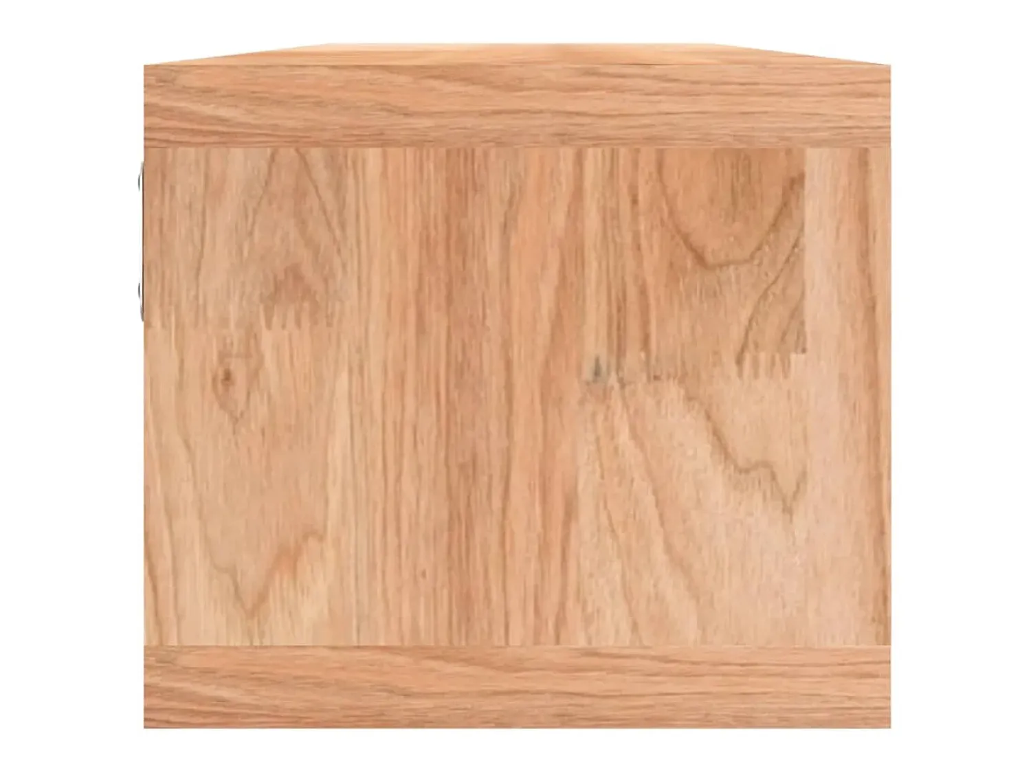 Prateleira*vidaxl Prateleira de parede com cestos 62x18x16 cm nogueira maciça Castanho