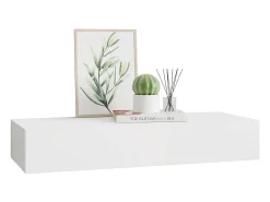vidaxl Prateleira de parede com gaveta MDF 60x23,5x10 cm^ Prateleira