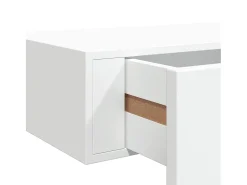 vidaxl Prateleira de parede com gaveta MDF 60x23,5x10 cm^ Prateleira