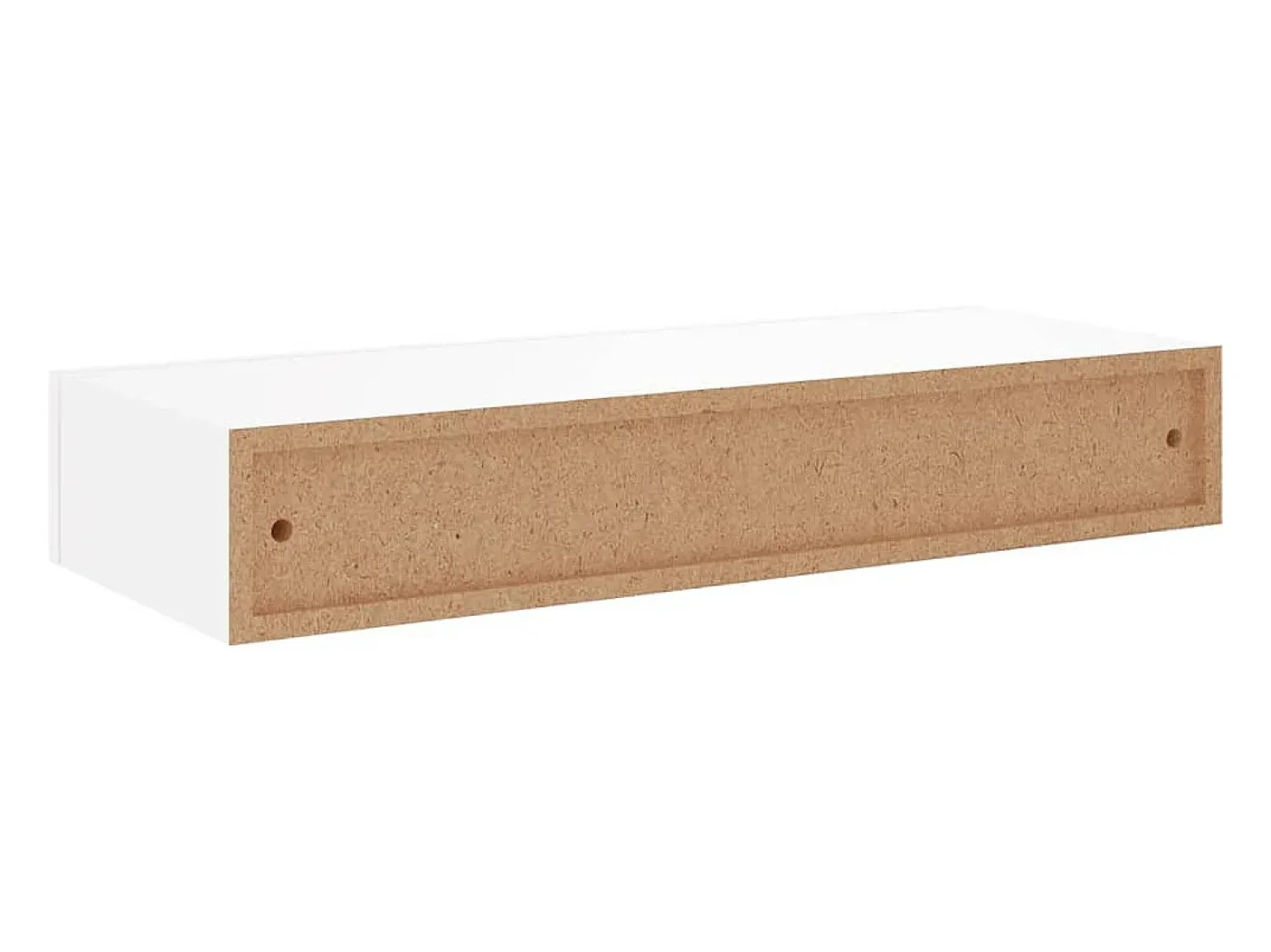 vidaxl Prateleira de parede com gaveta MDF 60x23,5x10 cm^ Prateleira