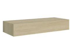 vidaxl Prateleira de parede com gaveta MDF 60x23,5x10 cm cor carvalho^ Prateleira