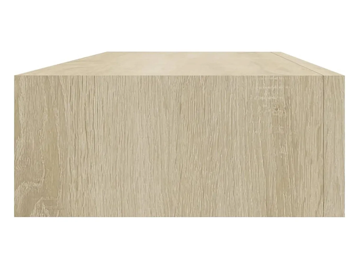 vidaxl Prateleira de parede com gaveta MDF 60x23,5x10 cm cor carvalho^ Prateleira