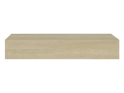 vidaxl Prateleira de parede com gaveta MDF 60x23,5x10 cm cor carvalho^ Prateleira