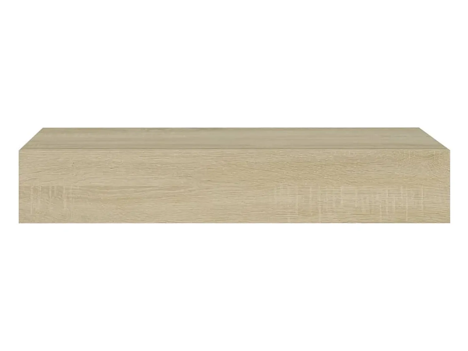 vidaxl Prateleira de parede com gaveta MDF 60x23,5x10 cm cor carvalho^ Prateleira