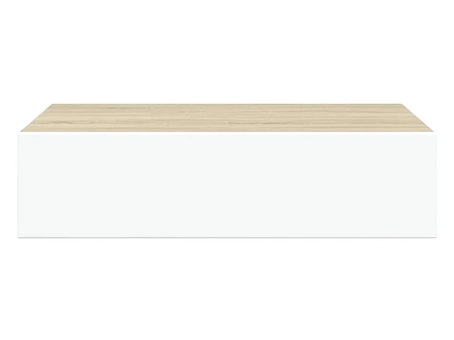 Prateleira|vidaxl Prateleira de parede com gaveta em carvalho e branco 40x23,5x10 cm MDF Castanho