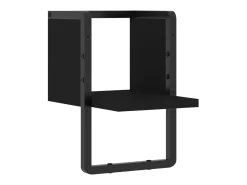 Prateleira| Prateleira de parede com barra 20x25x30 cm PT312441 Preto