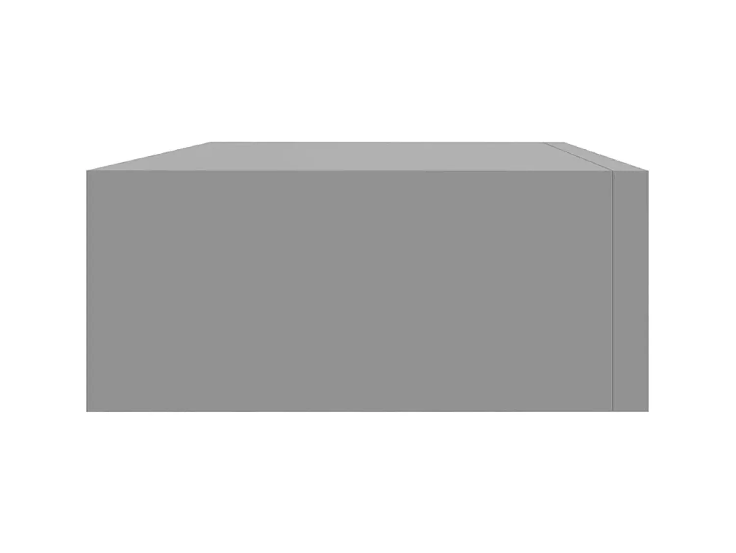 Prateleira de parede com gaveta MDF 40x23,5x10 cm PT978624^ Prateleira