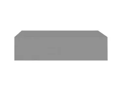 Prateleira de parede com gaveta MDF 40x23,5x10 cm PT978624^ Prateleira