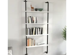 VCM Prateleira de parede Insasi Branco A. 150 x L. 64 x P. 20 cm^ Prateleira