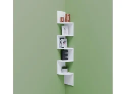 Móvel De Arrumação*VCM Prateleira de parede Mintis Branco A. 123 x L. 20 x P. 20 cm Multicor