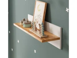 Vicco Prateleira de parede para quarto infantil /artesanal 70x20x20 malia^ Prateleira