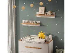 Vicco Prateleira de parede para quarto infantil /artesanal 70x20x20 malia^ Prateleira