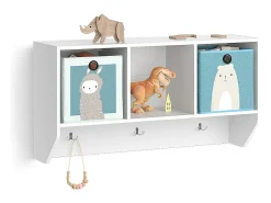 Prateleira|Vicco Prateleira de parede para o quarto das crianças 31x107.2x56 luigi Branco