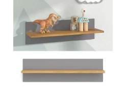 Hot Vicco Prateleira de parede para o quarto das crianças cinza 70x18.4x20 malia Cinzento