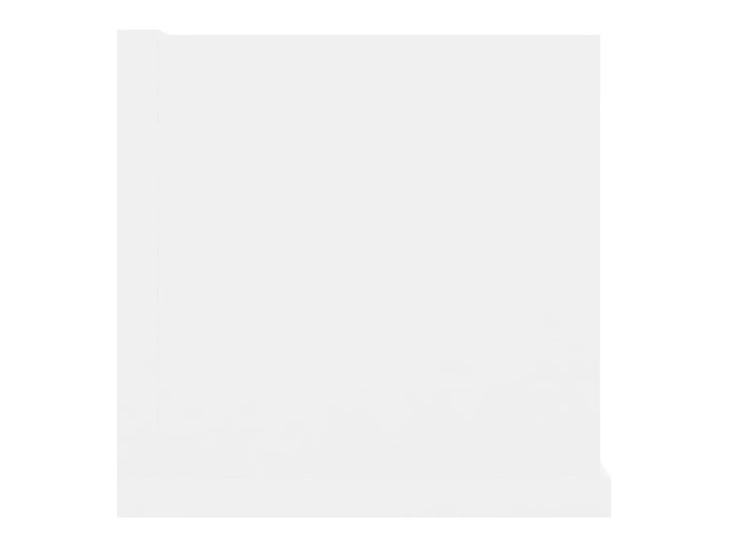 Móvel De Arrumação* Prateleira de parede para CD 100x18x18 cm deriv. madeira PT317525 Branco