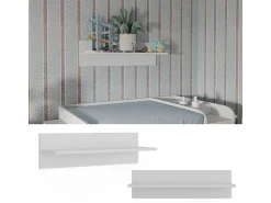 Vicco Prateleira de parede para o quarto das crianças 70x20x20 ajaton Branco