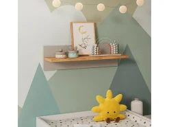 Prateleira|Vicco Prateleira de parede para quarto infantil caxemira/artesanal 70x20x20 malia Bege