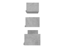 Prateleira de parede 3pcs derivados de madeira cimento PT132406^ Prateleira
