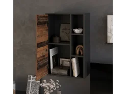 Prateleira*Vicco Prateleira de parede /estilo antigo 50.1x28.3x78.4 berno Preto