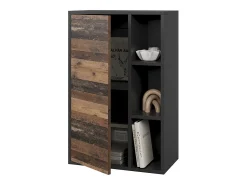 Prateleira*Vicco Prateleira de parede /estilo antigo 50.1x28.3x78.4 berno Preto