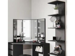 Clearance Vicco Prateleira de parede 30x28x190 paolo Preto