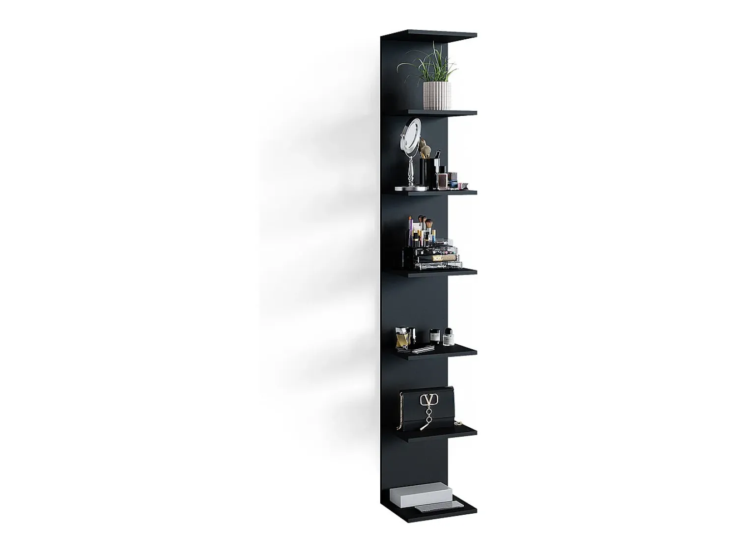 Clearance Vicco Prateleira de parede 30x28x190 paolo Preto