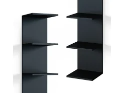 Clearance Vicco Prateleira de parede 30x28x190 paolo Preto