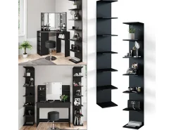 Clearance Vicco Prateleira de parede 30x28x190 paolo Preto