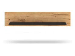 Prateleira|Petits-Meubles Prateleira de parede Solal em madeira e preto de 110 cm Natural claro