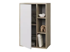 New Vicco Prateleira de parede sonoma/branco 50.1x28.3x78.4 berno Natural claro