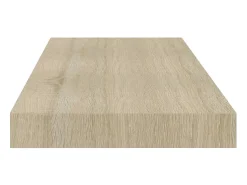 Prateleira| Prateleira de parede suspensa 60x23,5x3,8 cm MDF cor carvalho PT628965 Castanho