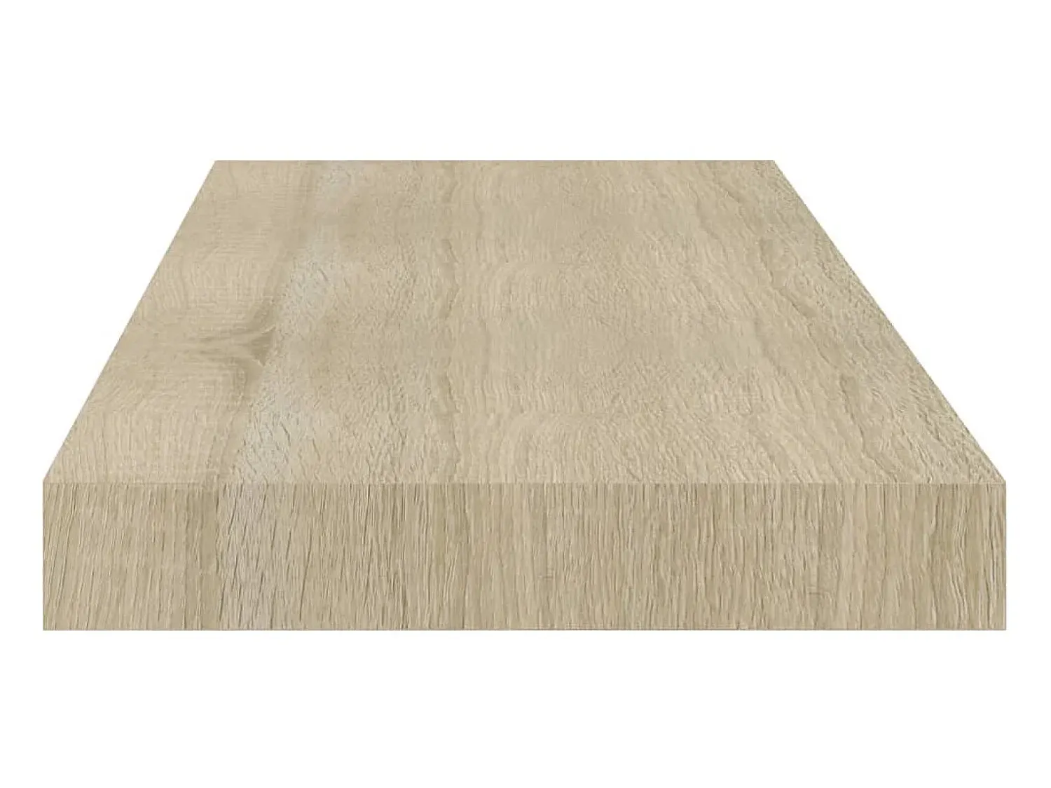 Prateleira| Prateleira de parede suspensa 60x23,5x3,8 cm MDF cor carvalho PT628965 Castanho