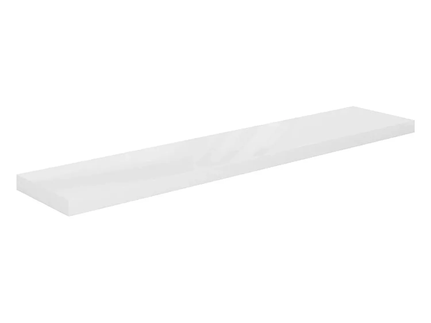 Prateleira| Prateleira de parede suspensa 120x23,5x3,8 cm MDF PT778082 Branco