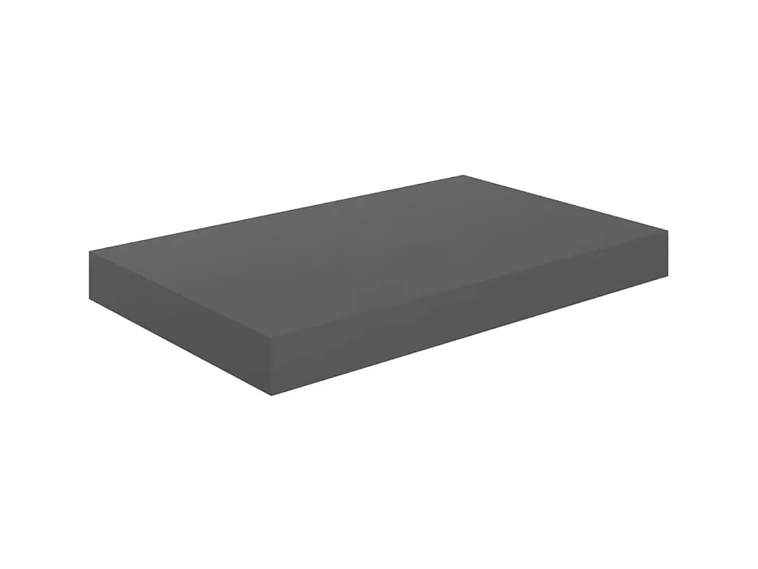 Prateleira| Prateleira de parede suspensa 40x23x3,8 cm MDF cinza PT163831 Cinzento