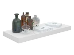 Prateleira* Prateleira de parede suspensa 60x23,5x3,8 cm MDF PT339757 Branco