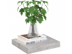Prateleira de parede suspensa 23x23,5x3,8 cm MDF PT406602^ Prateleira