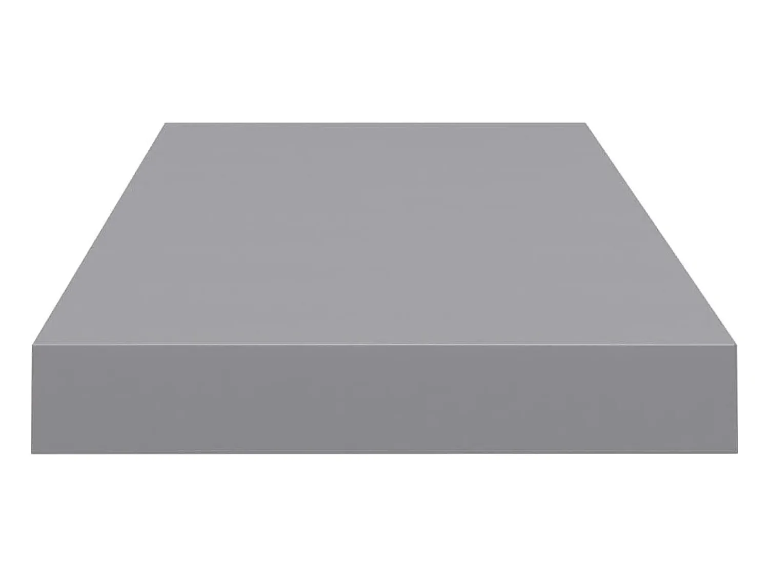 Prateleira* Prateleira de parede suspensa 60x23,5x3,8 cm MDF cinza PT324702 Cinzento