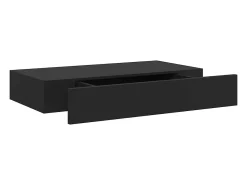 vidaxl Prateleira de parede suspensa com gaveta 48x25x8 cm^ Prateleira