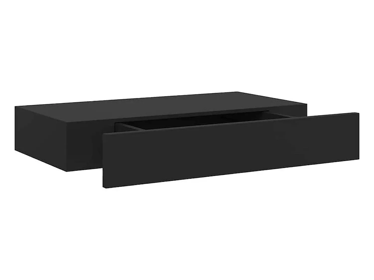 vidaxl Prateleira de parede suspensa com gaveta 48x25x8 cm^ Prateleira