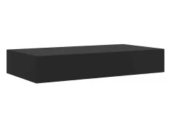 vidaxl Prateleira de parede suspensa com gaveta 48x25x8 cm^ Prateleira