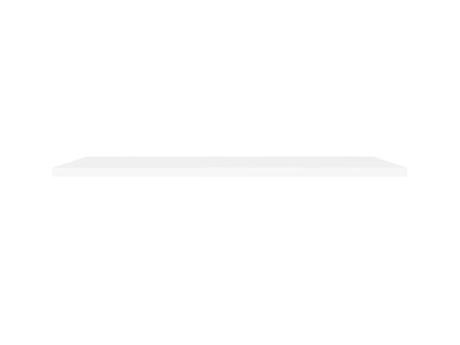 Prateleira* Prateleira de parede suspensa 120x23,5x3,8 cm MDF PT879775 Branco
